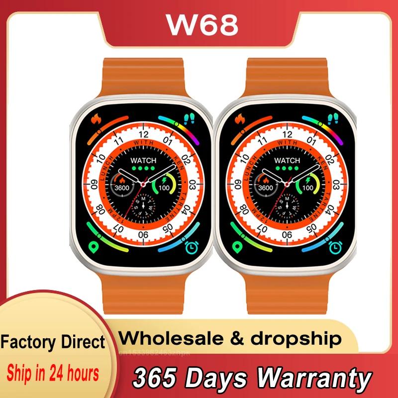 Microwear W68 U ø 8 Ʈ ġ   ȭ, NFC ɹڼ   SOS  Ʈġ, 2.0 ġ, 49mm